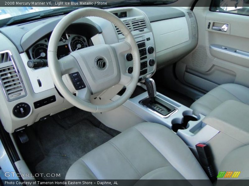 Light Ice Blue Metallic / Stone 2008 Mercury Mariner V6