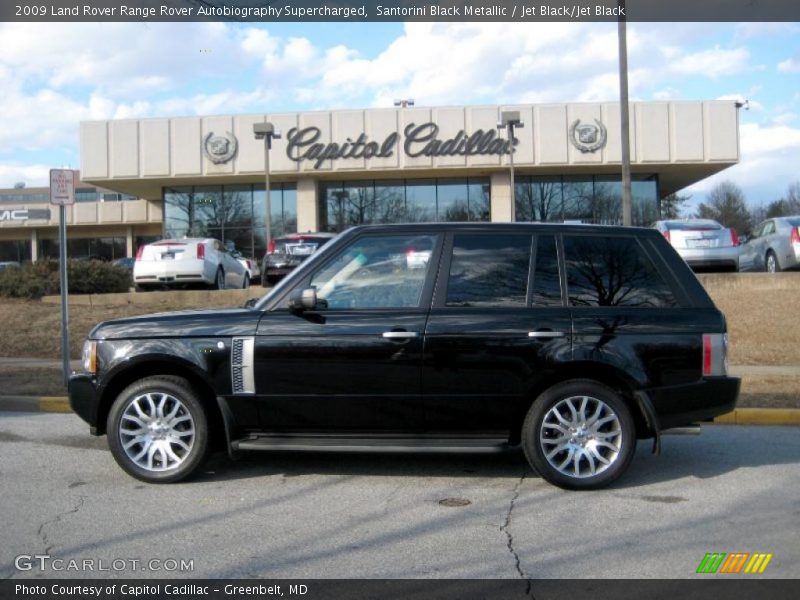 Santorini Black Metallic / Jet Black/Jet Black 2009 Land Rover Range Rover Autobiography Supercharged