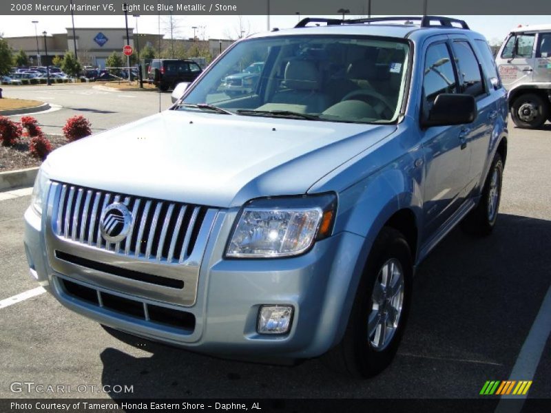 Light Ice Blue Metallic / Stone 2008 Mercury Mariner V6