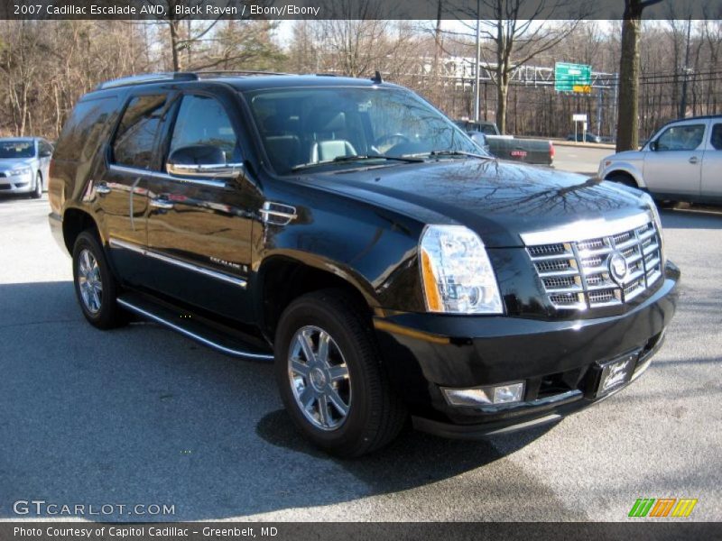 Black Raven / Ebony/Ebony 2007 Cadillac Escalade AWD
