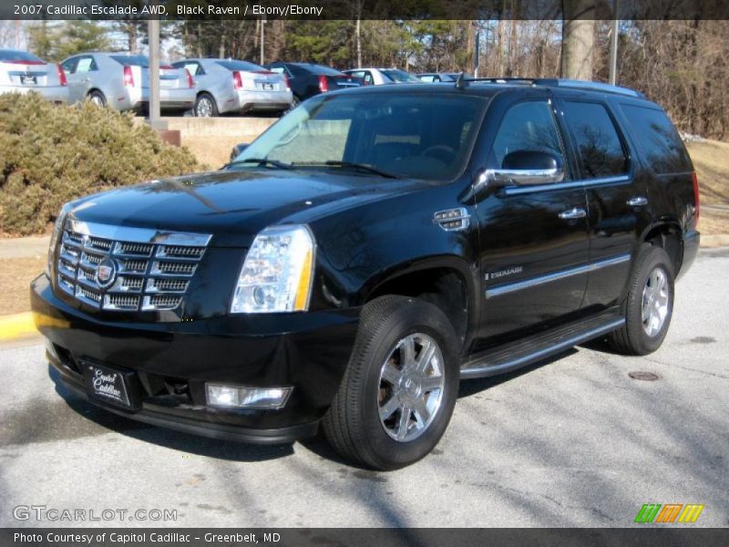 Black Raven / Ebony/Ebony 2007 Cadillac Escalade AWD