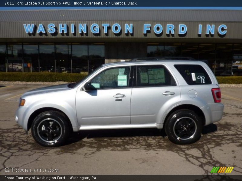 Ingot Silver Metallic / Charcoal Black 2011 Ford Escape XLT Sport V6 4WD