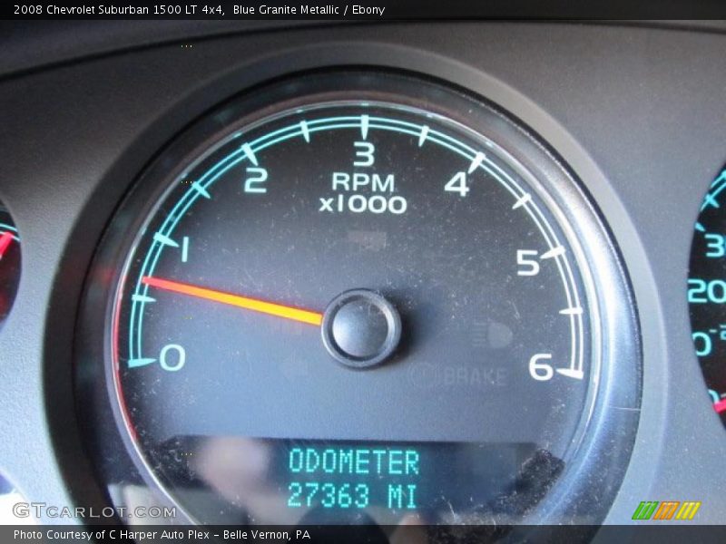 Blue Granite Metallic / Ebony 2008 Chevrolet Suburban 1500 LT 4x4