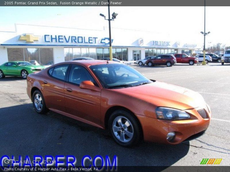 Fusion Orange Metallic / Dark Pewter 2005 Pontiac Grand Prix Sedan