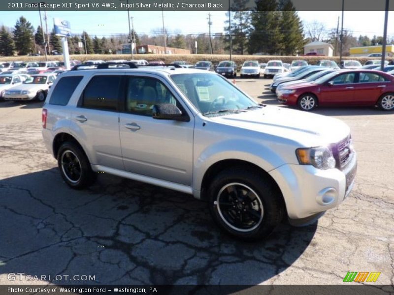 Ingot Silver Metallic / Charcoal Black 2011 Ford Escape XLT Sport V6 4WD