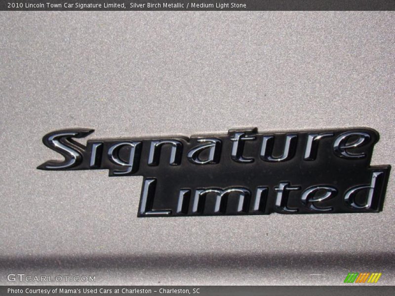 Silver Birch Metallic / Medium Light Stone 2010 Lincoln Town Car Signature Limited