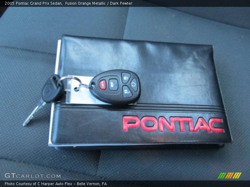 Fusion Orange Metallic / Dark Pewter 2005 Pontiac Grand Prix Sedan