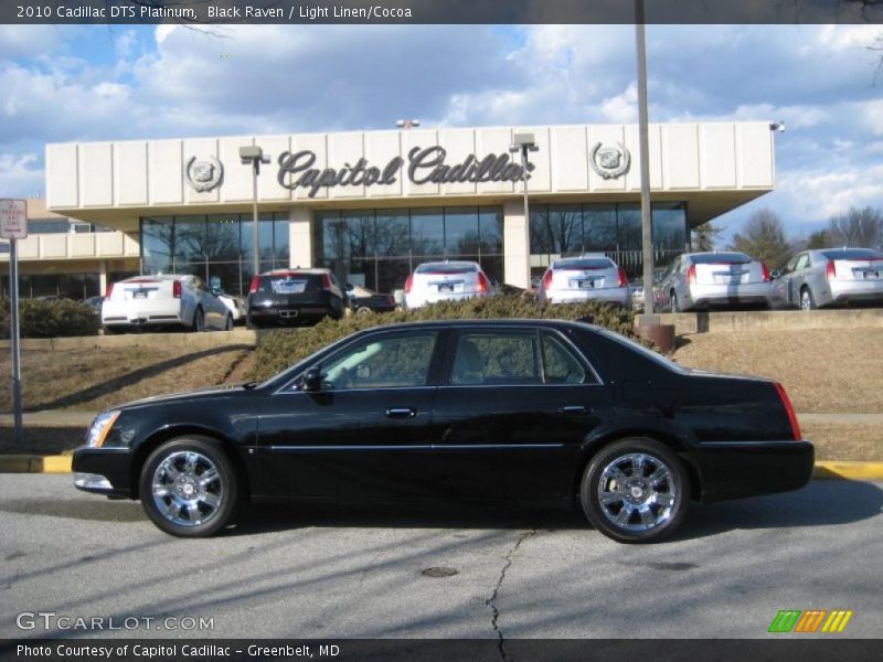 Black Raven / Light Linen/Cocoa 2010 Cadillac DTS Platinum