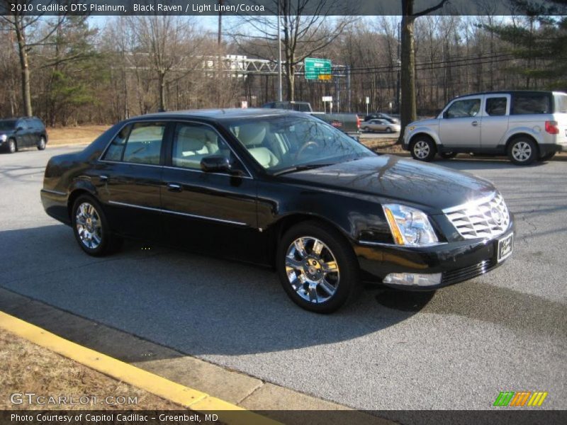 Black Raven / Light Linen/Cocoa 2010 Cadillac DTS Platinum