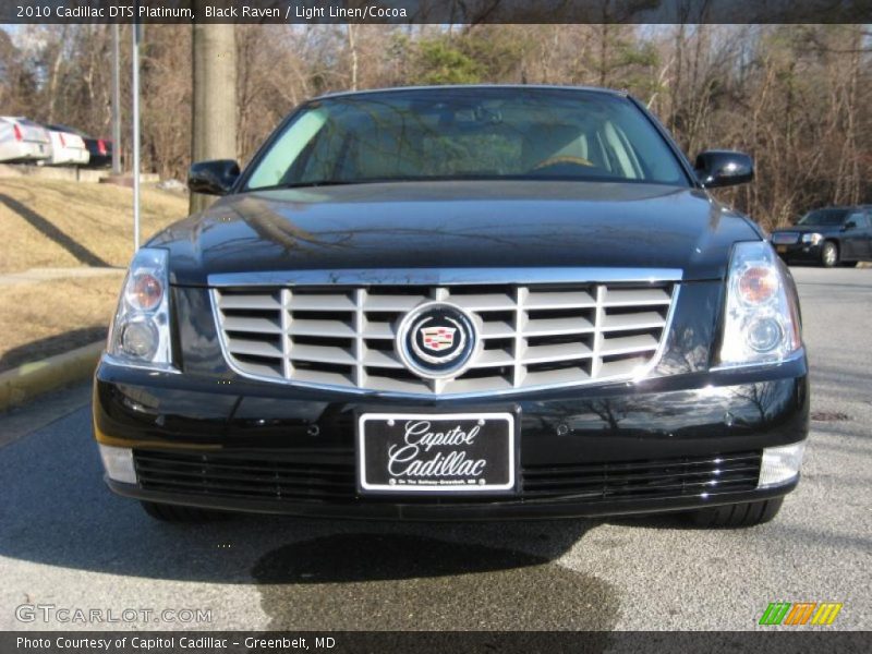 Black Raven / Light Linen/Cocoa 2010 Cadillac DTS Platinum