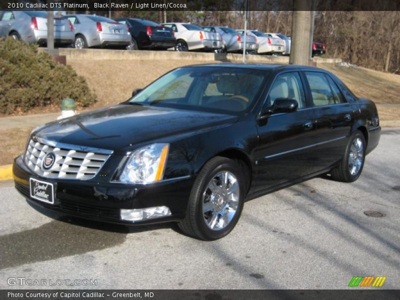 Black Raven / Light Linen/Cocoa 2010 Cadillac DTS Platinum