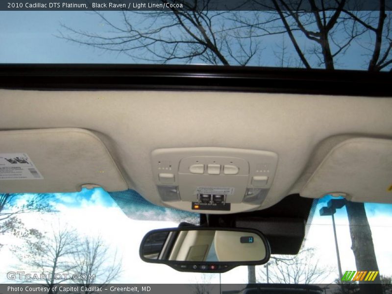 Black Raven / Light Linen/Cocoa 2010 Cadillac DTS Platinum