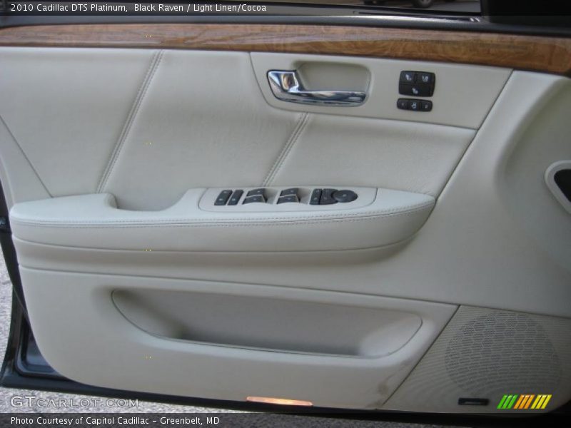 Black Raven / Light Linen/Cocoa 2010 Cadillac DTS Platinum
