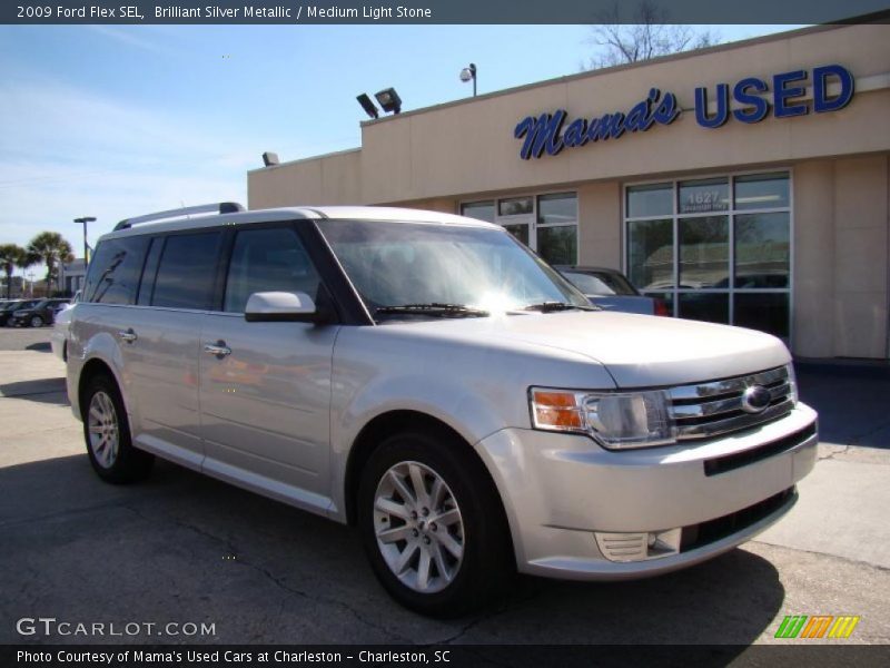 Brilliant Silver Metallic / Medium Light Stone 2009 Ford Flex SEL