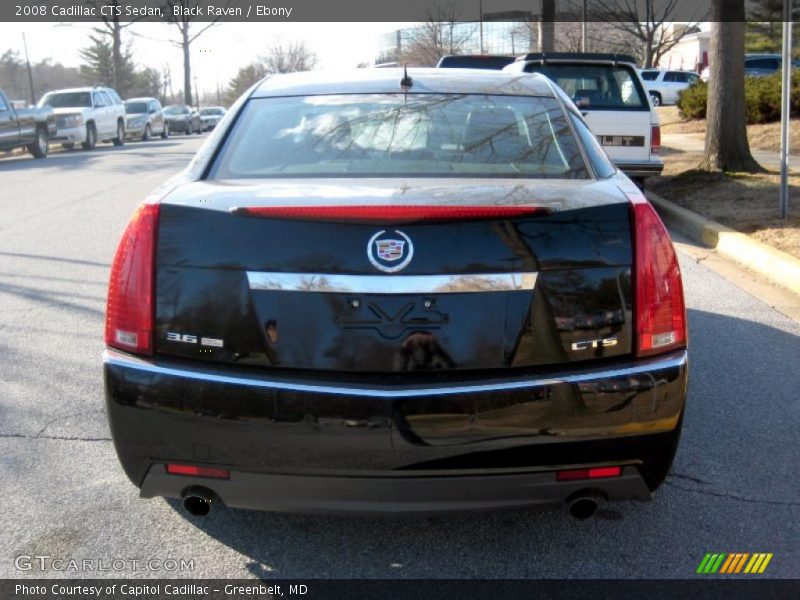 Black Raven / Ebony 2008 Cadillac CTS Sedan