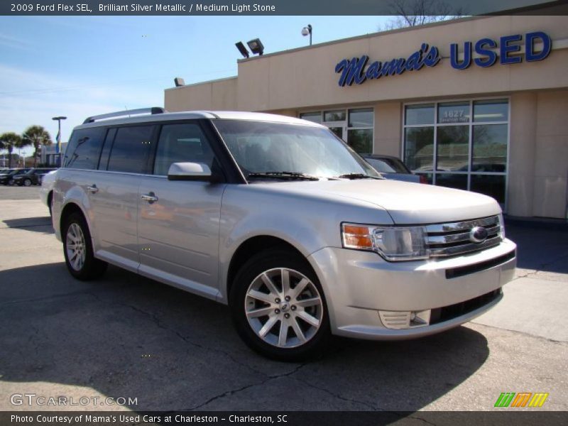 Brilliant Silver Metallic / Medium Light Stone 2009 Ford Flex SEL