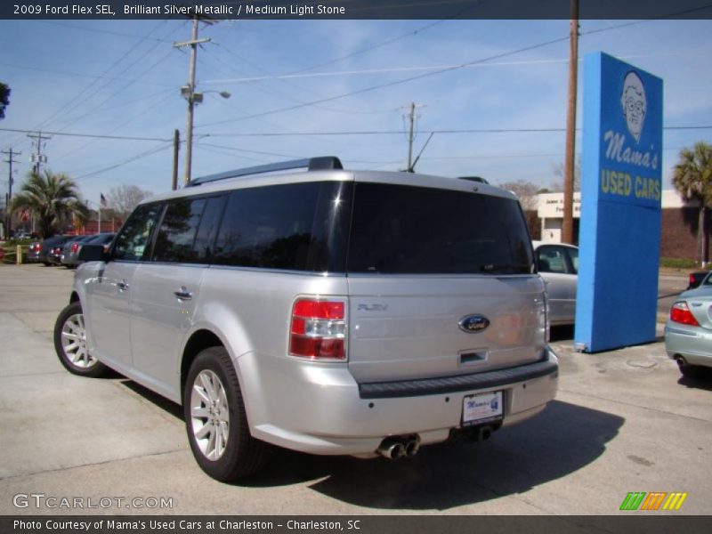 Brilliant Silver Metallic / Medium Light Stone 2009 Ford Flex SEL