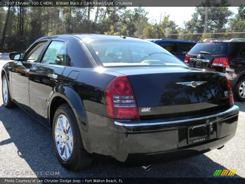 Brilliant Black / Dark Khaki/Light Graystone 2007 Chrysler 300 C HEMI