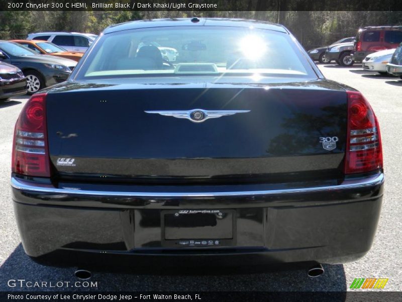 Brilliant Black / Dark Khaki/Light Graystone 2007 Chrysler 300 C HEMI