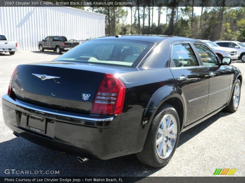 Brilliant Black / Dark Khaki/Light Graystone 2007 Chrysler 300 C HEMI