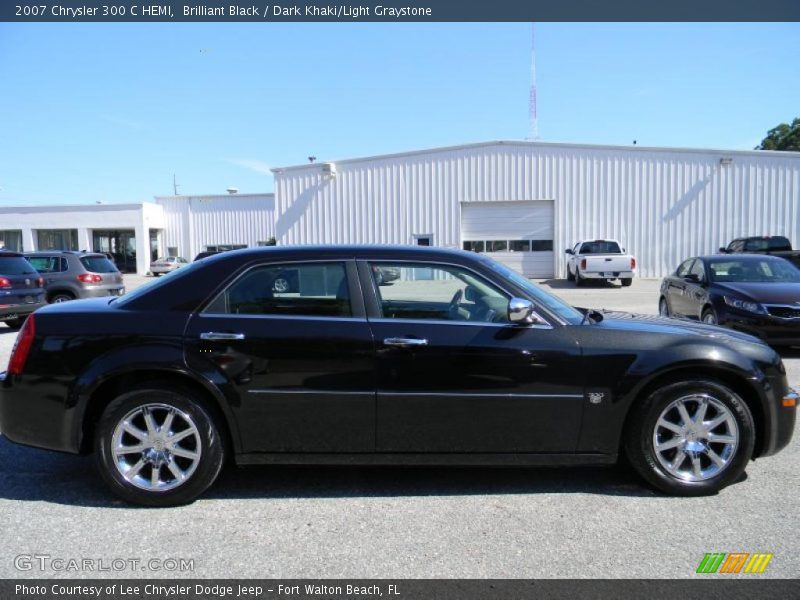 Brilliant Black / Dark Khaki/Light Graystone 2007 Chrysler 300 C HEMI