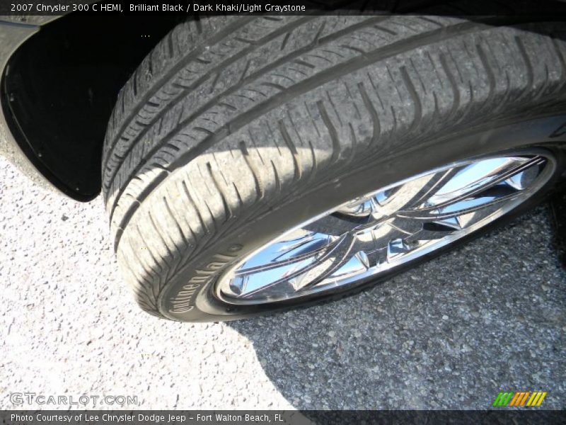 Brilliant Black / Dark Khaki/Light Graystone 2007 Chrysler 300 C HEMI