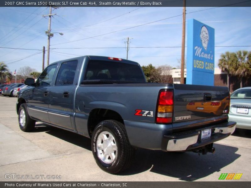 Stealth Gray Metallic / Ebony Black 2007 GMC Sierra 1500 Classic SLT Crew Cab 4x4