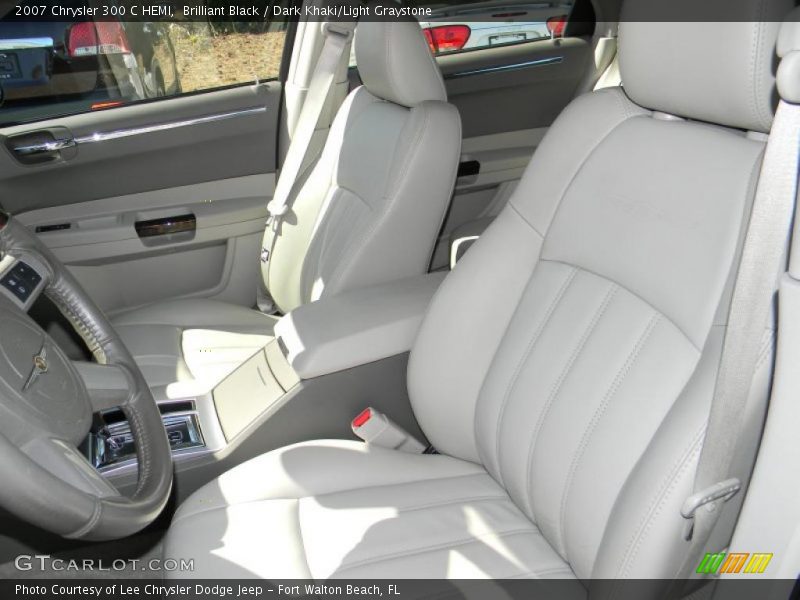 Brilliant Black / Dark Khaki/Light Graystone 2007 Chrysler 300 C HEMI