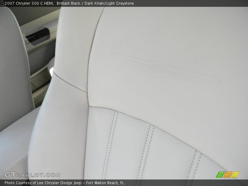 Brilliant Black / Dark Khaki/Light Graystone 2007 Chrysler 300 C HEMI