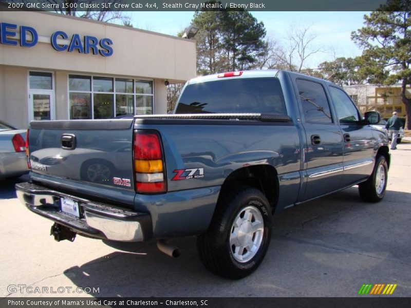 Stealth Gray Metallic / Ebony Black 2007 GMC Sierra 1500 Classic SLT Crew Cab 4x4