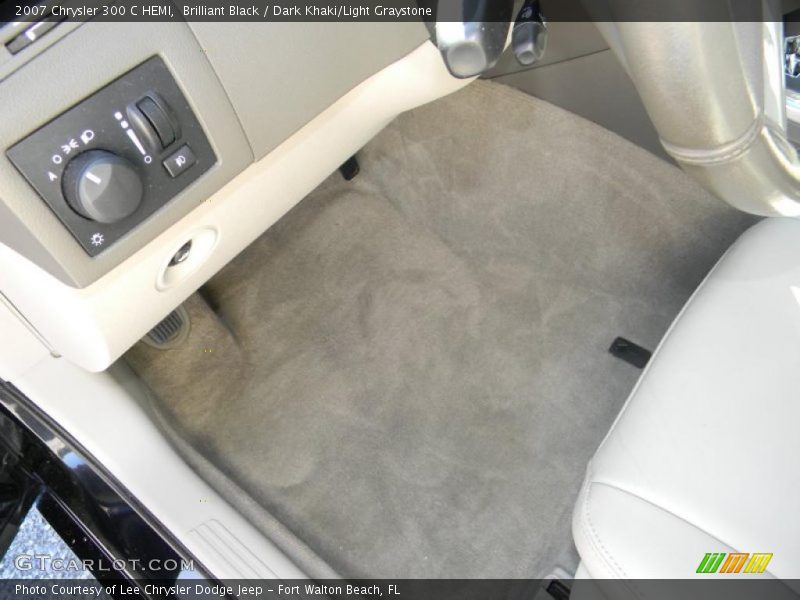 Brilliant Black / Dark Khaki/Light Graystone 2007 Chrysler 300 C HEMI