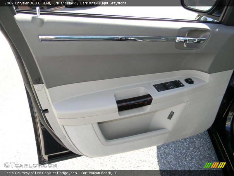Brilliant Black / Dark Khaki/Light Graystone 2007 Chrysler 300 C HEMI