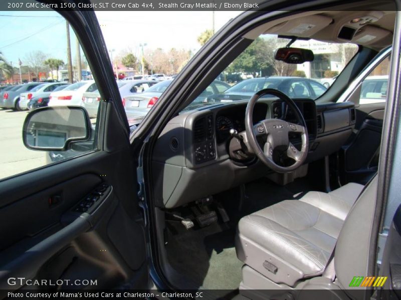 Stealth Gray Metallic / Ebony Black 2007 GMC Sierra 1500 Classic SLT Crew Cab 4x4