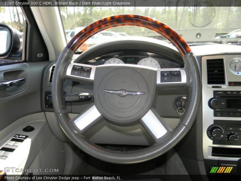 Brilliant Black / Dark Khaki/Light Graystone 2007 Chrysler 300 C HEMI