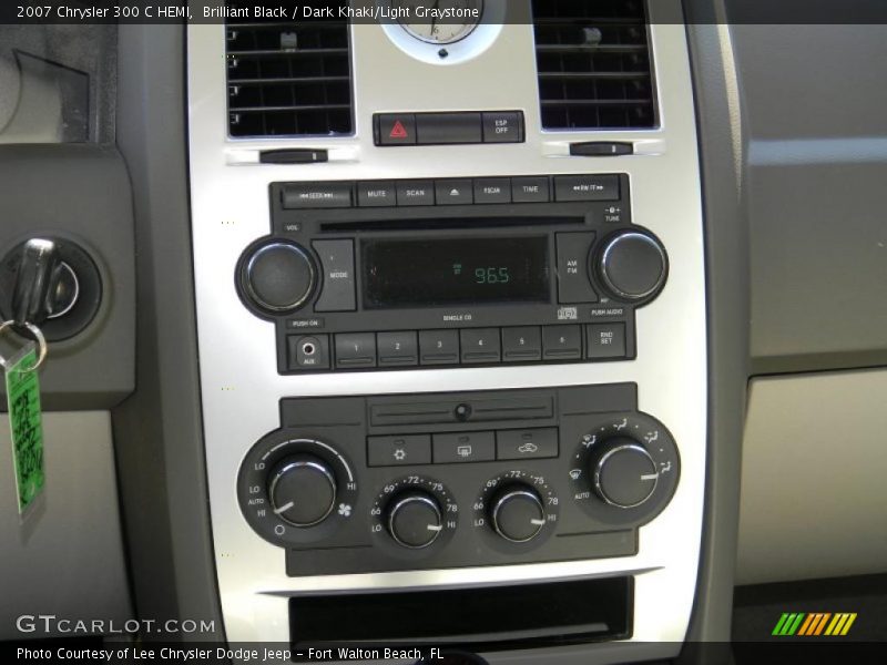 Brilliant Black / Dark Khaki/Light Graystone 2007 Chrysler 300 C HEMI