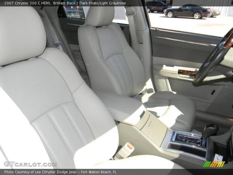 Brilliant Black / Dark Khaki/Light Graystone 2007 Chrysler 300 C HEMI