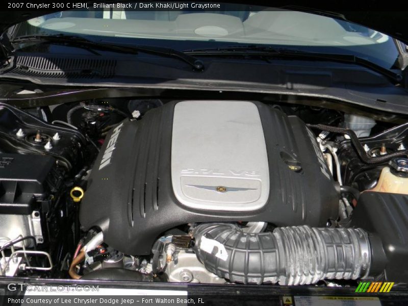 Brilliant Black / Dark Khaki/Light Graystone 2007 Chrysler 300 C HEMI