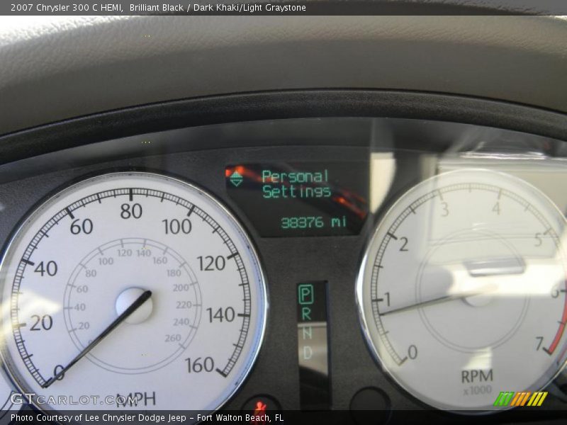 Brilliant Black / Dark Khaki/Light Graystone 2007 Chrysler 300 C HEMI