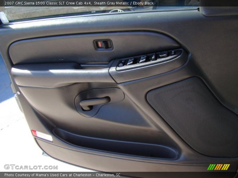 Stealth Gray Metallic / Ebony Black 2007 GMC Sierra 1500 Classic SLT Crew Cab 4x4