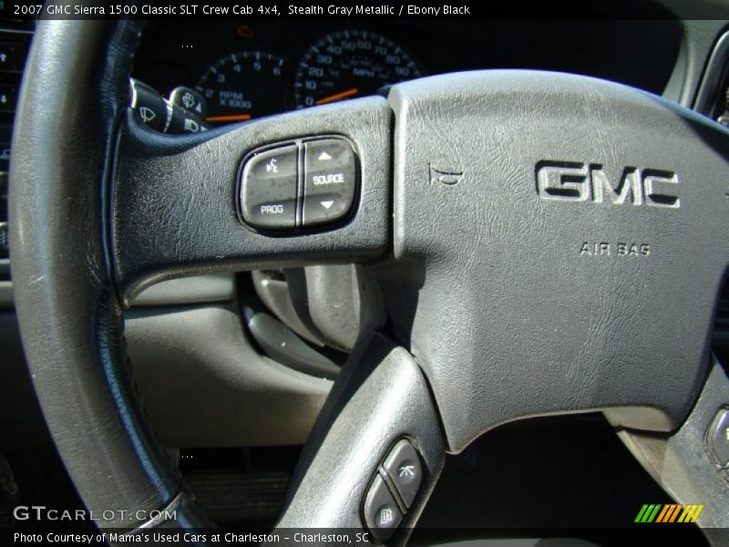 Stealth Gray Metallic / Ebony Black 2007 GMC Sierra 1500 Classic SLT Crew Cab 4x4