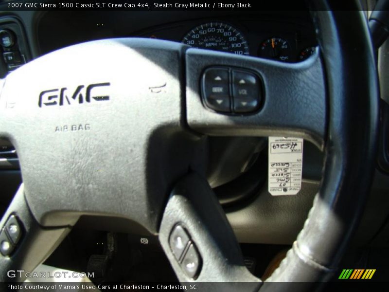 Stealth Gray Metallic / Ebony Black 2007 GMC Sierra 1500 Classic SLT Crew Cab 4x4