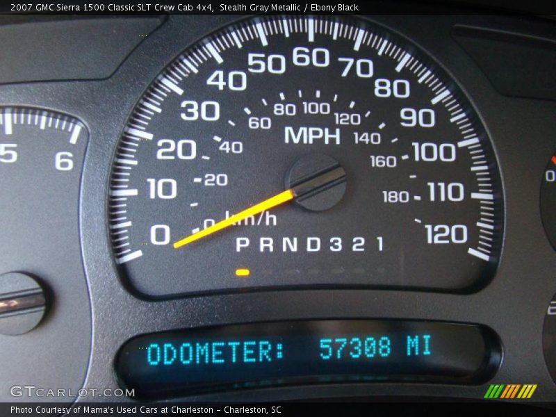 Stealth Gray Metallic / Ebony Black 2007 GMC Sierra 1500 Classic SLT Crew Cab 4x4