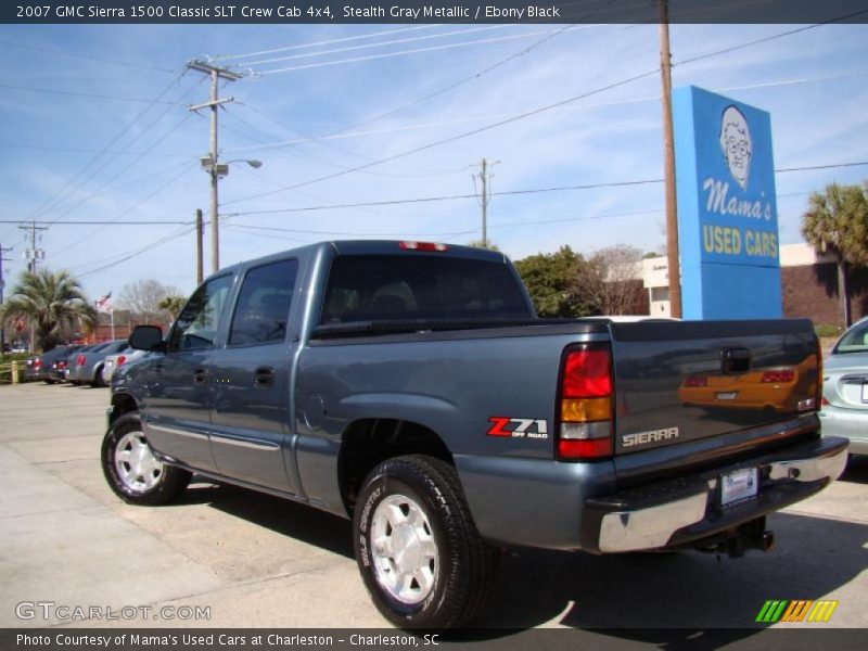 Stealth Gray Metallic / Ebony Black 2007 GMC Sierra 1500 Classic SLT Crew Cab 4x4