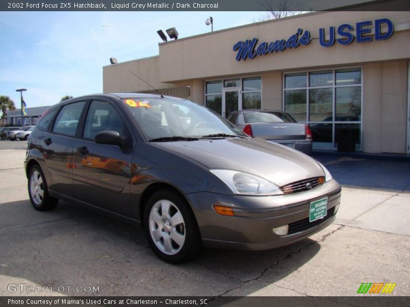 Liquid Grey Metallic / Dark Charcoal 2002 Ford Focus ZX5 Hatchback