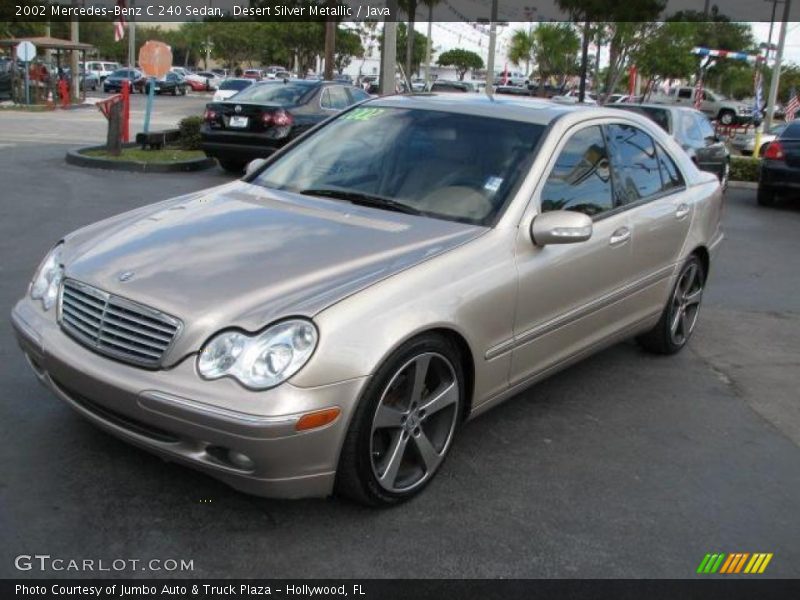 Desert Silver Metallic / Java 2002 Mercedes-Benz C 240 Sedan