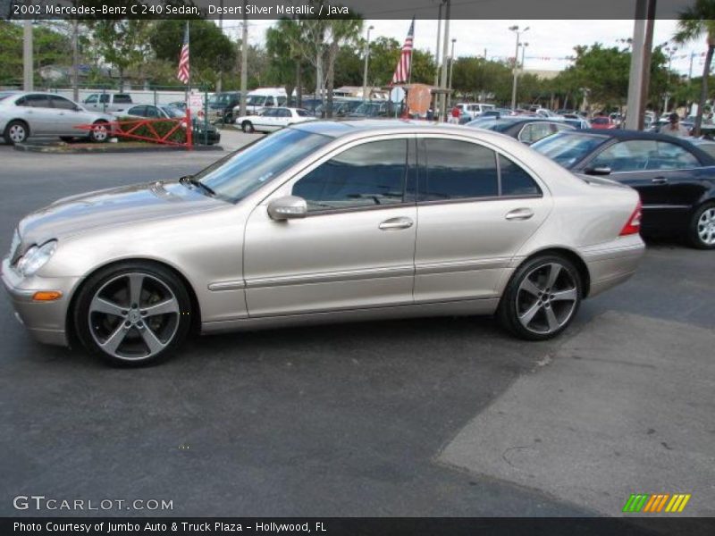 Desert Silver Metallic / Java 2002 Mercedes-Benz C 240 Sedan