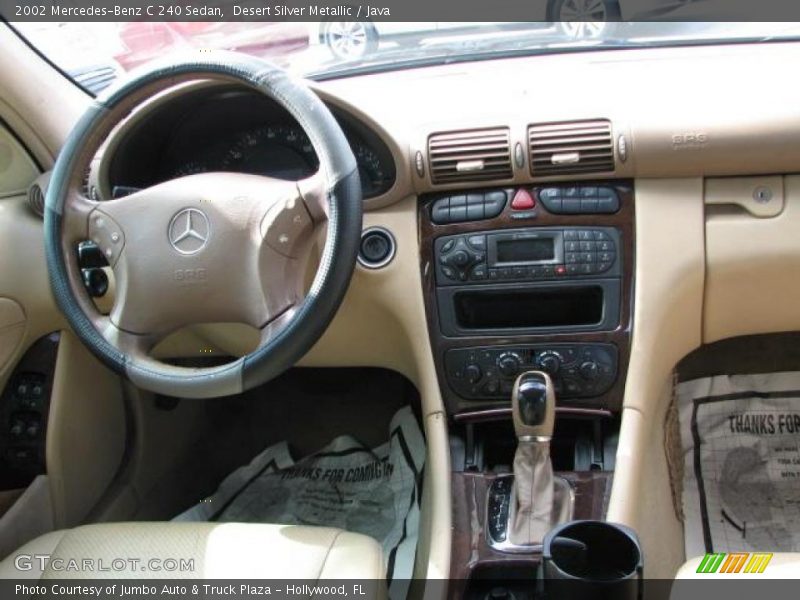 Desert Silver Metallic / Java 2002 Mercedes-Benz C 240 Sedan