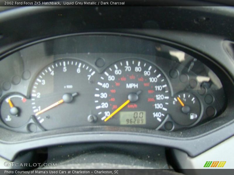 Liquid Grey Metallic / Dark Charcoal 2002 Ford Focus ZX5 Hatchback