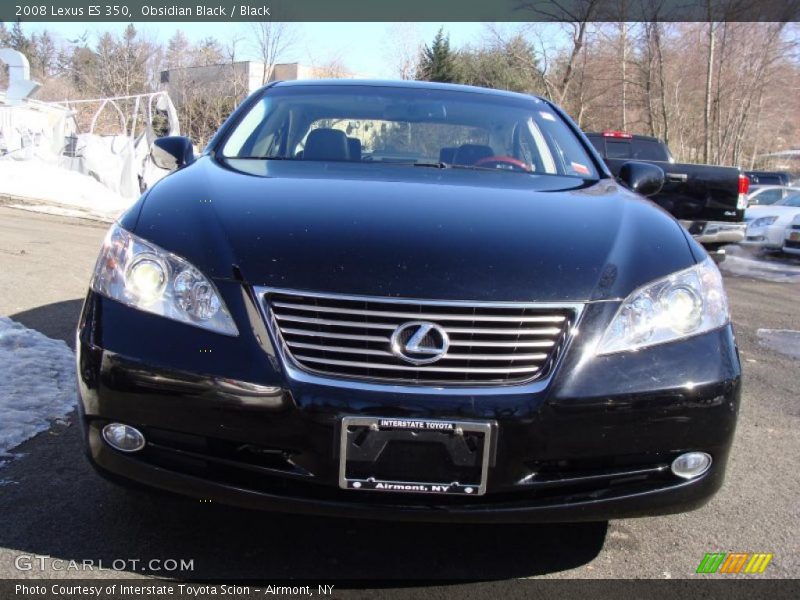 Obsidian Black / Black 2008 Lexus ES 350