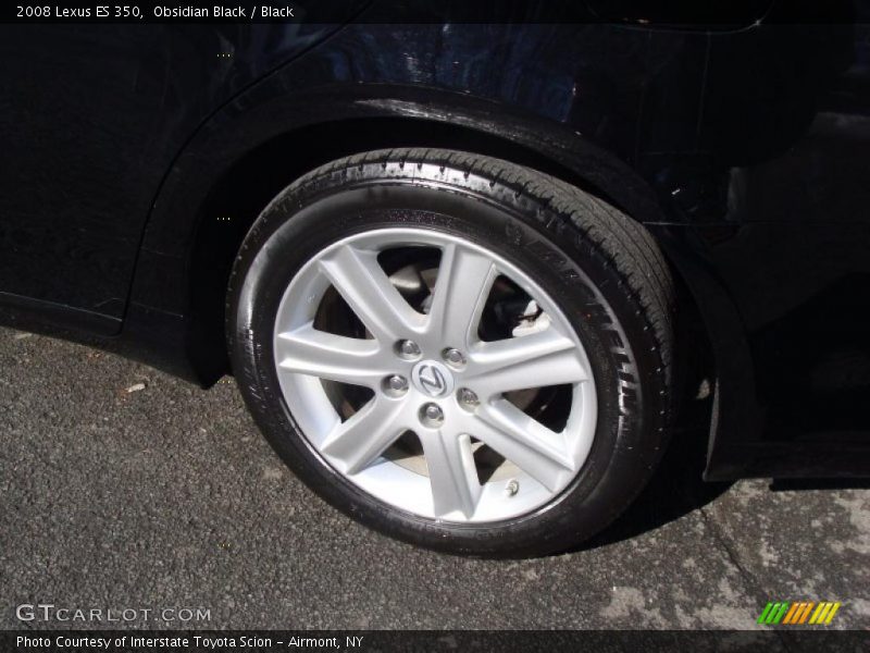 Obsidian Black / Black 2008 Lexus ES 350